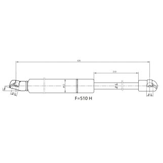 Упор газовый (амортизатор) для а/м Honda C-RV (06-) (крышки багажника) (GS 2302) фото 3