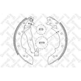 038 101-SX_=4027.01=307SBS !колодки барабанныеRenault Espace/Safrane,Peugeot 405 1.4-2.2D<96 фото