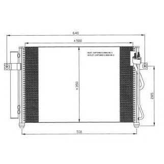 Радиатор кондиционера (конденсер) NRF 35630 фото