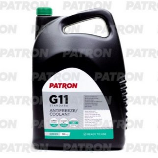 Антифриз 10кг (8.9л) - зеленый PATRON GREEN G11, TL 774-C, SAE J1034, N600690, MS-7170, MAN 324 NF, фото