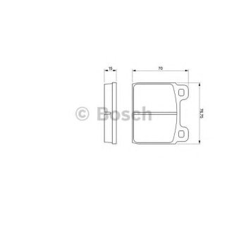 Колодки тормозные передние к-кт BOSCH 0 986 460 113 фото