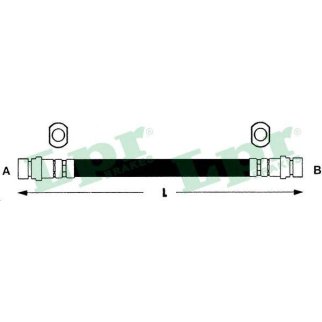 Шланг тормозной Lpr 6T47439 фото