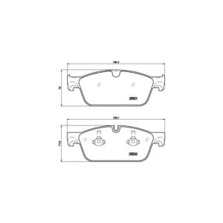 Колодки тормозные передние к-кт Brembo P 50 102 фото