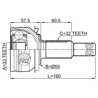ШРУС наружный FEBEST 0210-L33 фото 2