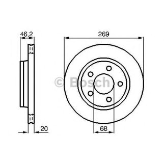 Диск тормозной задний BOSCH 0 986 478 316 фото