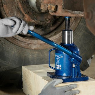 Домкрат бутылочный 10т гидравлический 170-430мм STELS фото 11