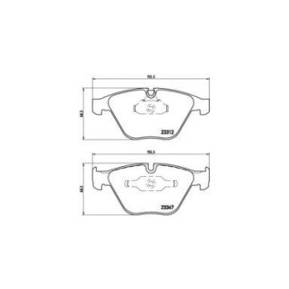 Колодки тормозные передние к-кт brembo P 06 046 фото