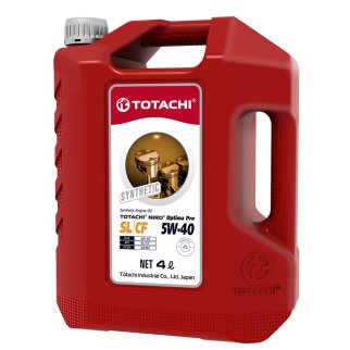 Масло моторное TOTACHI NIRO Optima PRO Synthetic 5W-40 синтетическое 4 л 1C604 фото