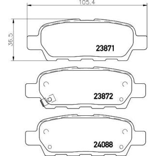 Колодки тормозные задние дисковые к-кт MINTEX MDB2261 фото