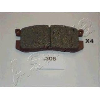 Колодки тормозные задние дисковые к-кт ashika 51-03-306 фото
