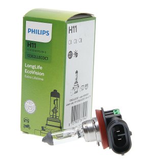 Лампа 12V H11 55W PHILIPS Longerlife Eco Vision 1 шт. картон 12362LLECOC1 фото 1