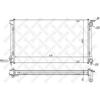 Радиатор основной Stellox 10-25012-SX фото