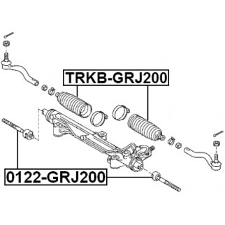 Тяга рулевая FEBEST 0122-GRJ200 фото 2
