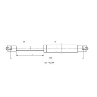Газовый упор багажника TRIALLI GS 2011 фото 2