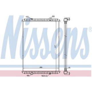 Радиатор основной Nissens 637750 фото