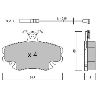 Колодки тормозные передние к-кт TRIALLI PF 4395 фото 2