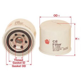 Фильтр масляный SAKURA C1202 фото