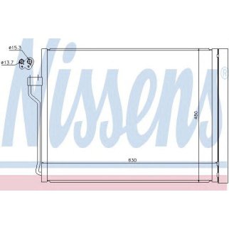 Радиатор кондиционера Nissens 940288 фото