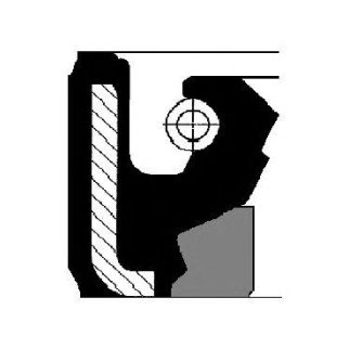 Сальник рул.рейки ZF 24x39x8,5 фото