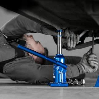 Домкрат бутылочный 2т гидравлический телескопический 170-380мм STELS фото 1