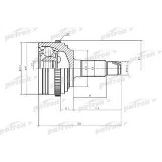 Шрус привода PATRON PCV1502 фото