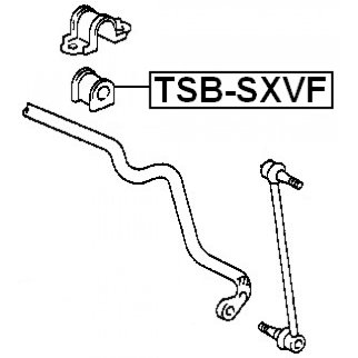 Втулка переднего стабилизатора FEBEST TSB-SXVF фото 2