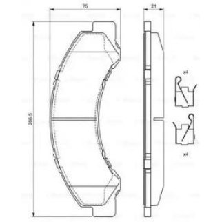 Колодки тормозные BOSCH _0 986 494 677 фото