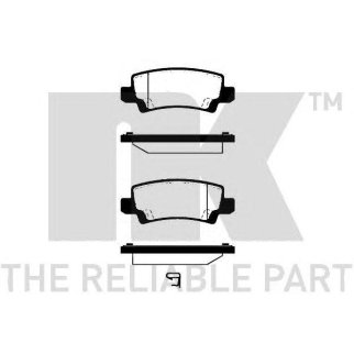 Колодки тормозные дисковые задние с звуковым предупреждением износа и прижимной пластиной / TOYOTA C фото