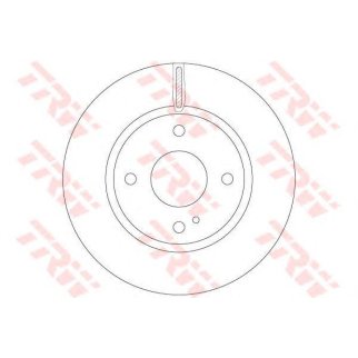 Диск тормозной передний вентилируемый TRW DF6399 фото