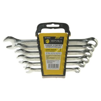 Набор ключей комбинированных 6пр холдер (8-17мм) PRO ЭВРИКА фото 1