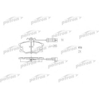 Колодки тормозные дисковые передн ALFA ROMEO: 155 92-97, FIAT: ARGENTA 78-86, BARCHETTA 95-, CROMA 89-96, PUNTO 94-99, PUNTO Van 96-00, PUNTO кабрио 94-97, REGATA 83-90, RE фото