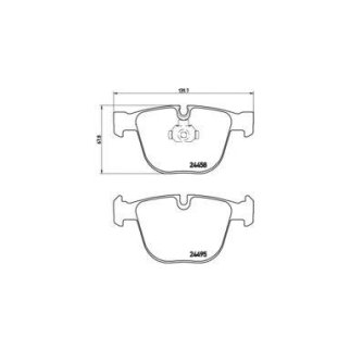 Колодки тормозные задние к-кт brembo P 06 050 фото