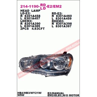 Фара левая DEPO 214-1190L-LD-E2 фото