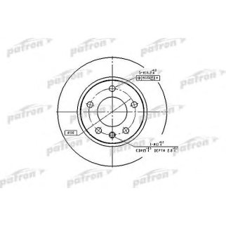 Диск тормозной PATRON PBD1614 фото