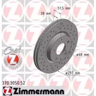 Диск тормозной Zimmermann 370.3050.52 фото