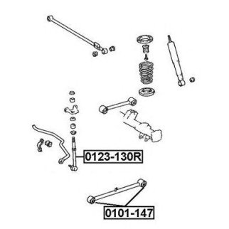 Сайлентблок ASVA 0101-147 фото