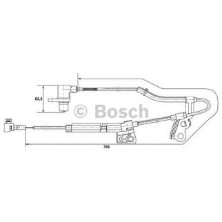 Датчик ABS передний правый BOSCH 0 265 006 677 фото