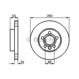 Диск тормозной BOSCH 0 986 478 846 фото