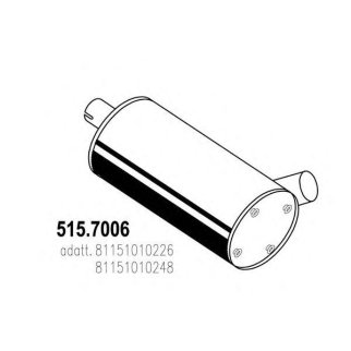 Глушитель основной ASSO 515.7006 фото