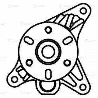Насос водяной для а/м Land Rover Discovery IV (09-)/Range Rover Sport I (05-) 3.0D (LWP 1013) фото 4