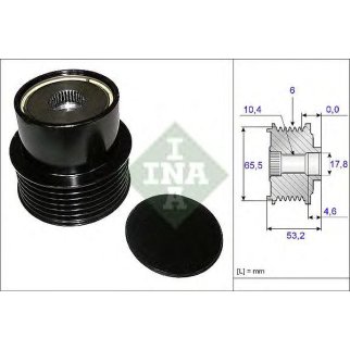 Шкив генератора INA 535 0195 10 фото