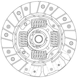 Диск сцеп. для а/м Chevrolet Cobalt (13-) 1.5i (ведом.) (FD 0511) фото 3