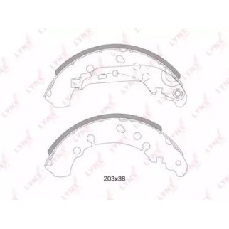 Колодки барабанные к-кт LYNXauto BS-7527 фото