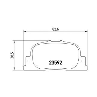 Колодки тормозные задние к-кт Brembo P 83 063 фото