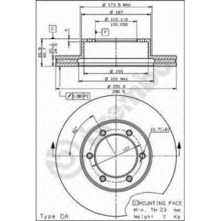 Диск тормозной brembo 09.5742.10 фото