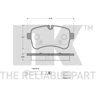 Колодки тормозные NK _222383 фото
