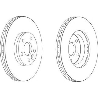 Диск тормозной передний FERODO DDF1567 фото
