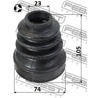 Пыльник ШРУСа (к-кт) FEBEST 2415-KANGIIT фото