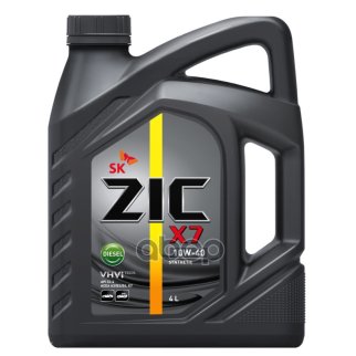 Масло моторное ZIC X7 DIESEL 10W40 CI-4 синт. 4л фото