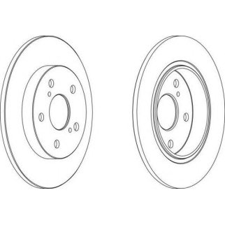 Торм.диск задн.(270x10) 5 отв. фото